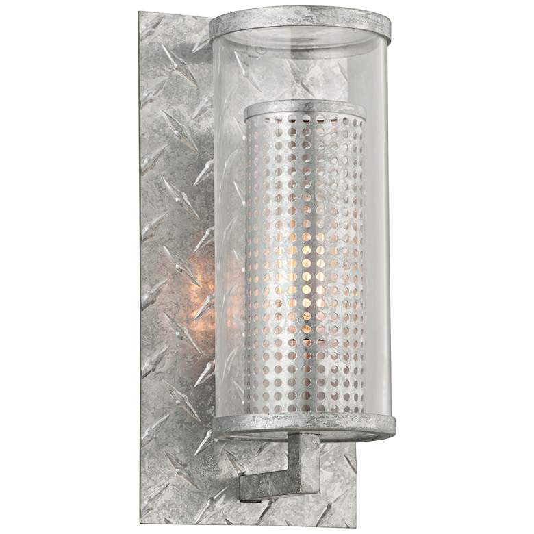 Image 1 Murdoch 10 1/2 inchH Painted Galvanized Outdoor Wall Light