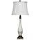 Muret White Faux Marble Table Lamp