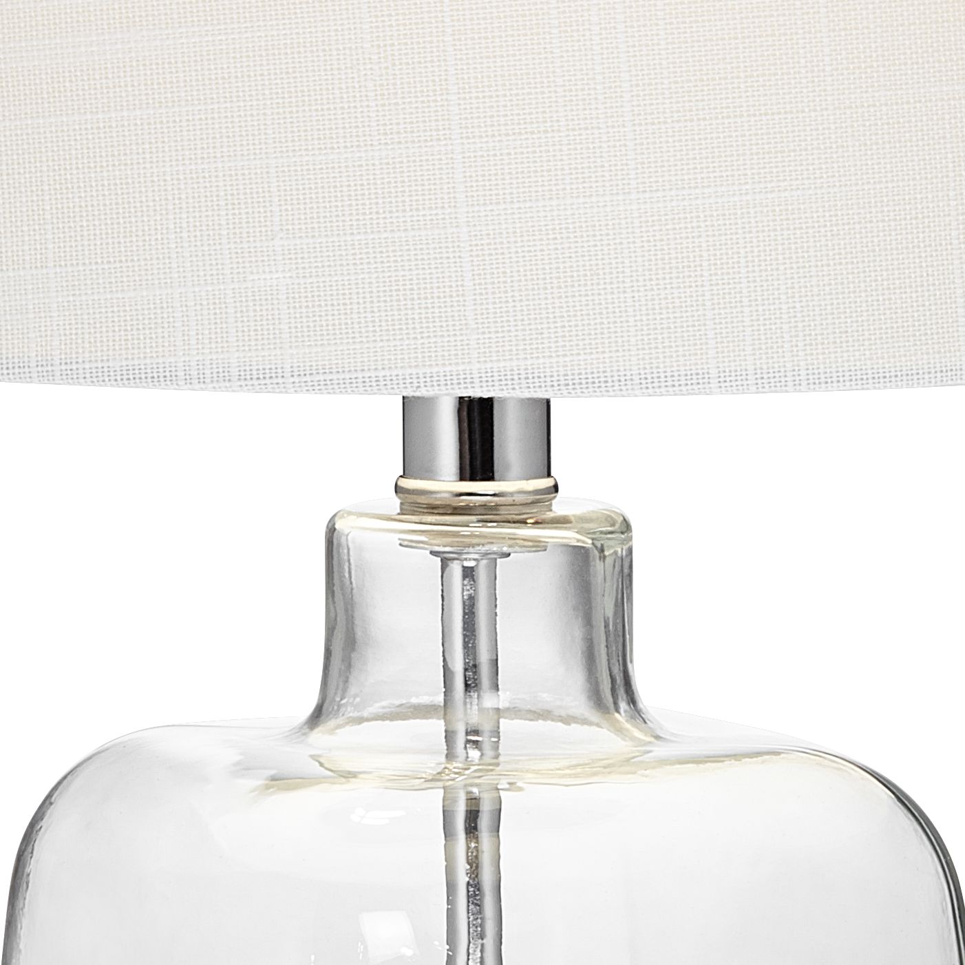 Image 3 Murex 21 3/4" High Square Glass with Shells Fillable Table Lamp more views