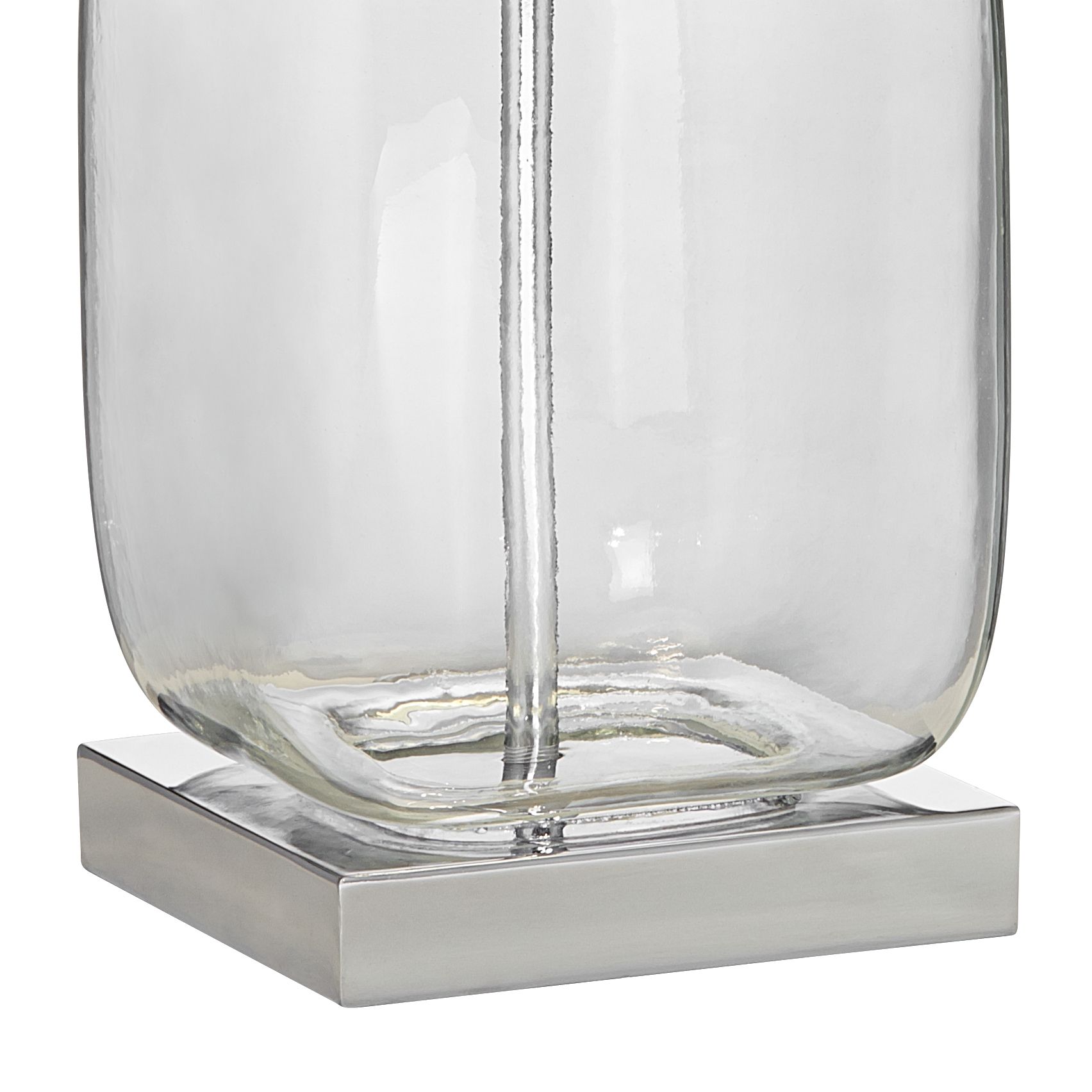 Image 5 Murex 21 3/4" Square Glass Fillable Table Lamp with Dimmer more views