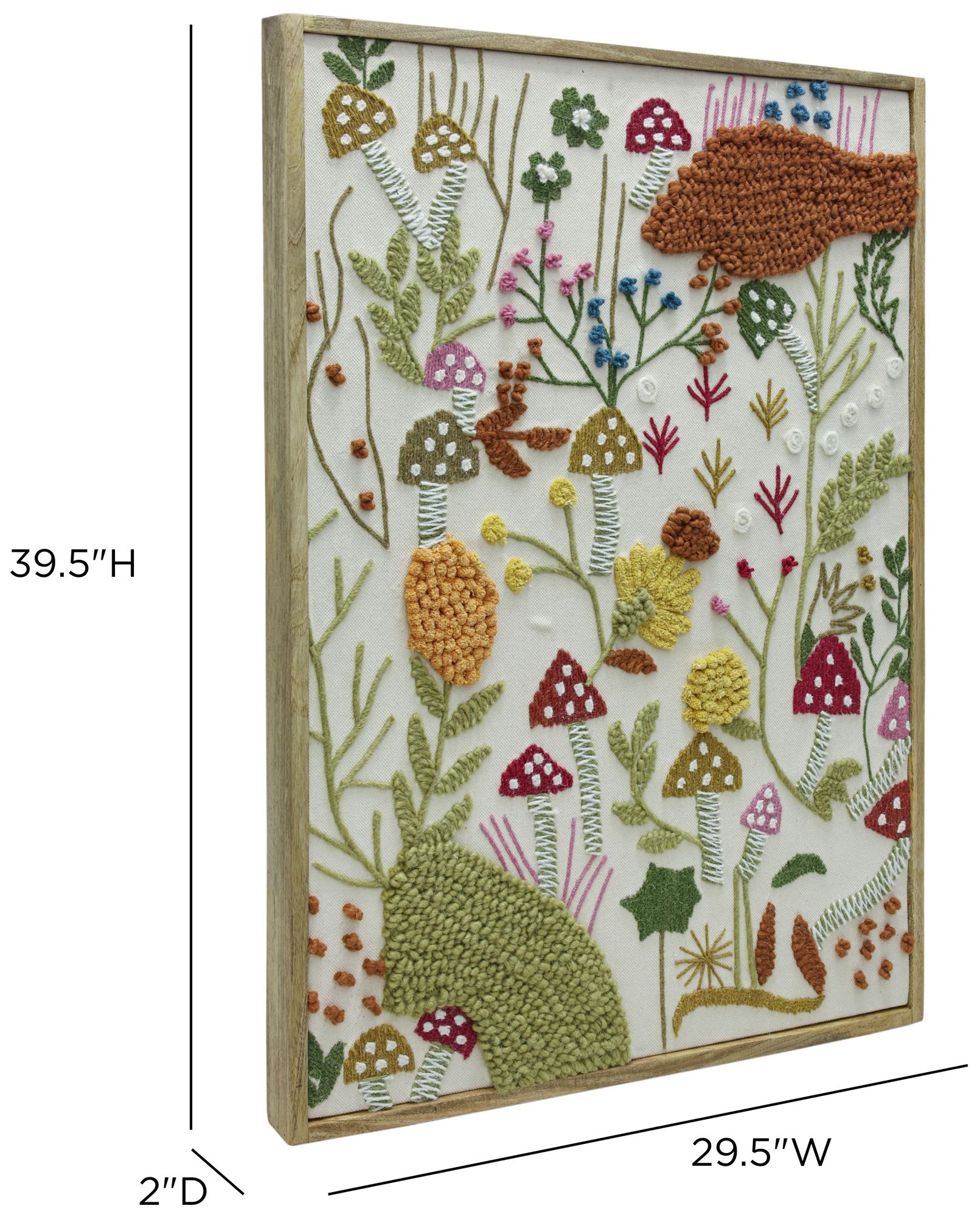 Image 5 Muro "Forage" Large Embroidered Wall Art more views