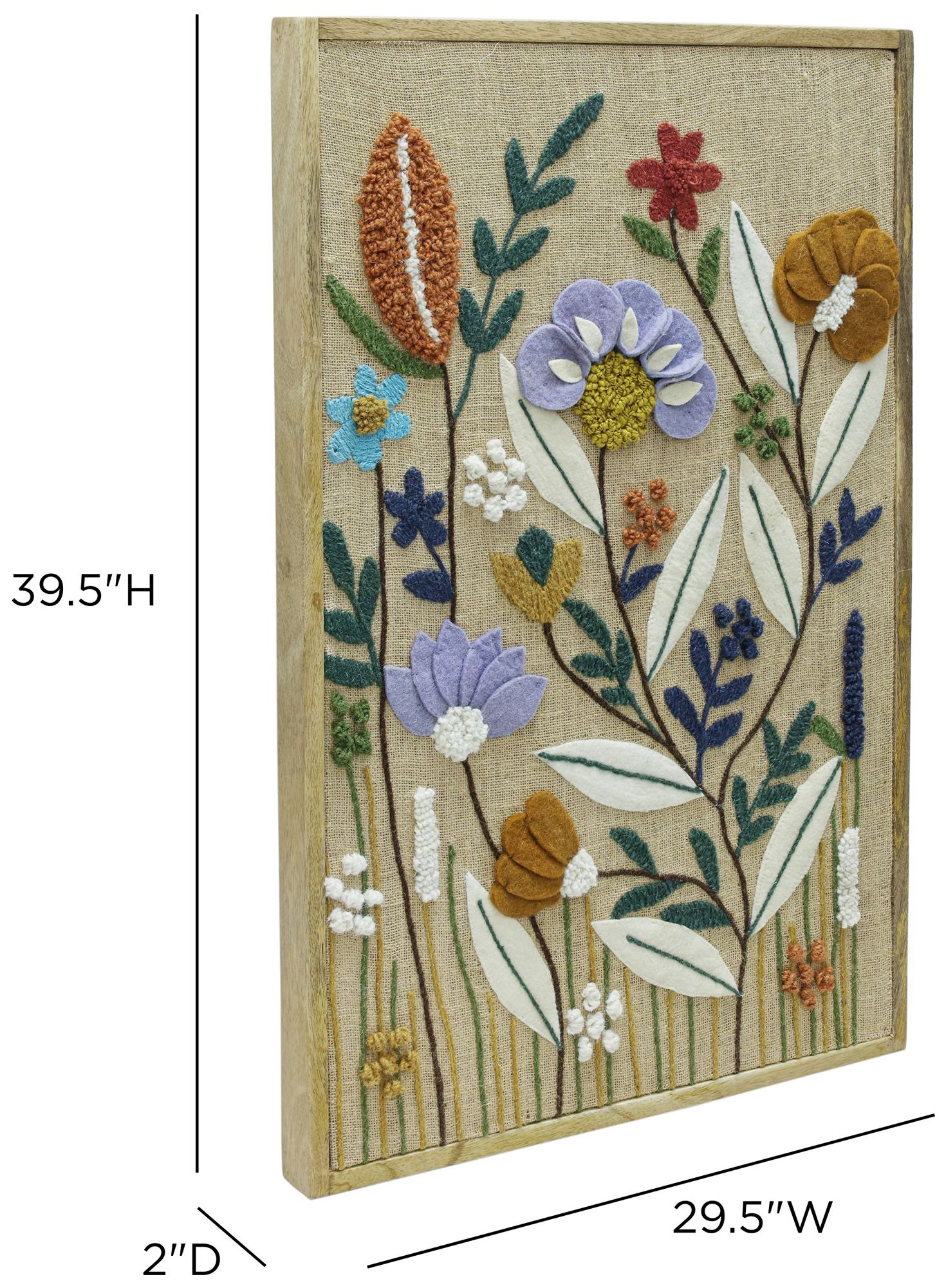 Image 5 Muro "Sprout" Large Embroidered Wall Art more views