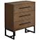 Murph 31 1/2" Wide Charcoal and Wood 3-Drawer Dresser