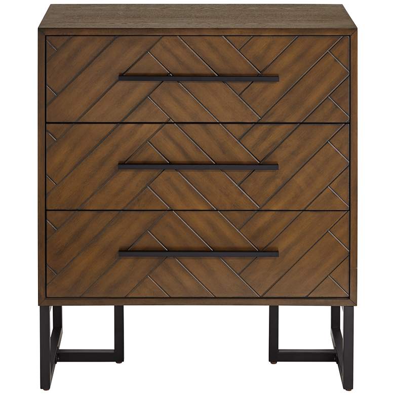 Image 6 Murph 31 1/2 inch Wide Charcoal and Wood 3-Drawer Dresser more views