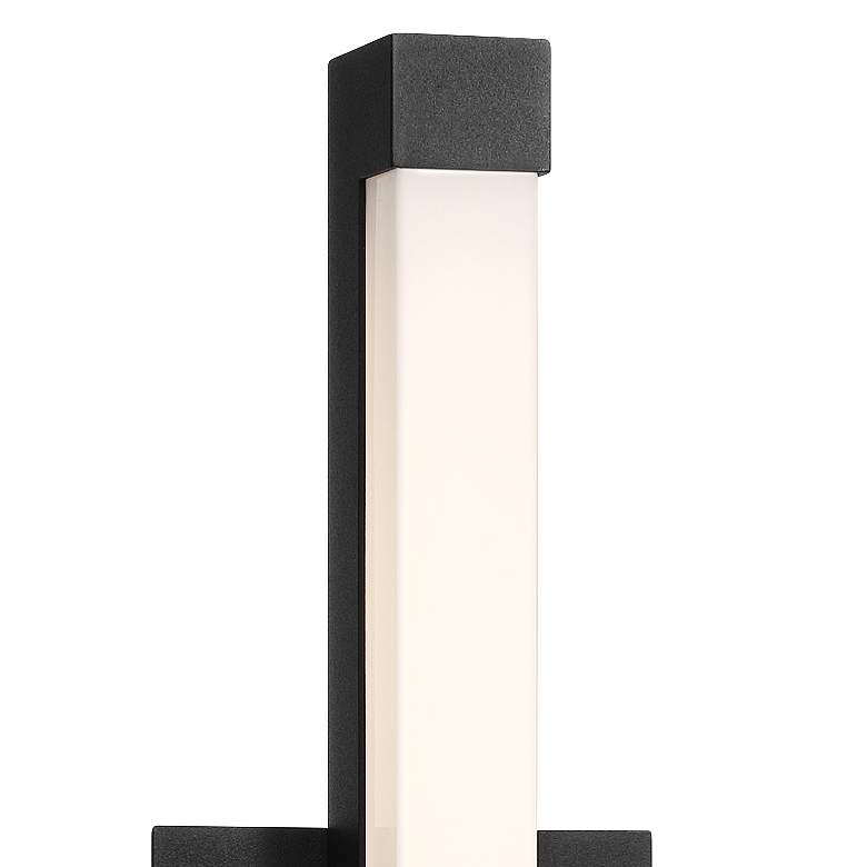 Image 2 Murphy 24 inch High Sand Black LED Outdoor Wall Light more views