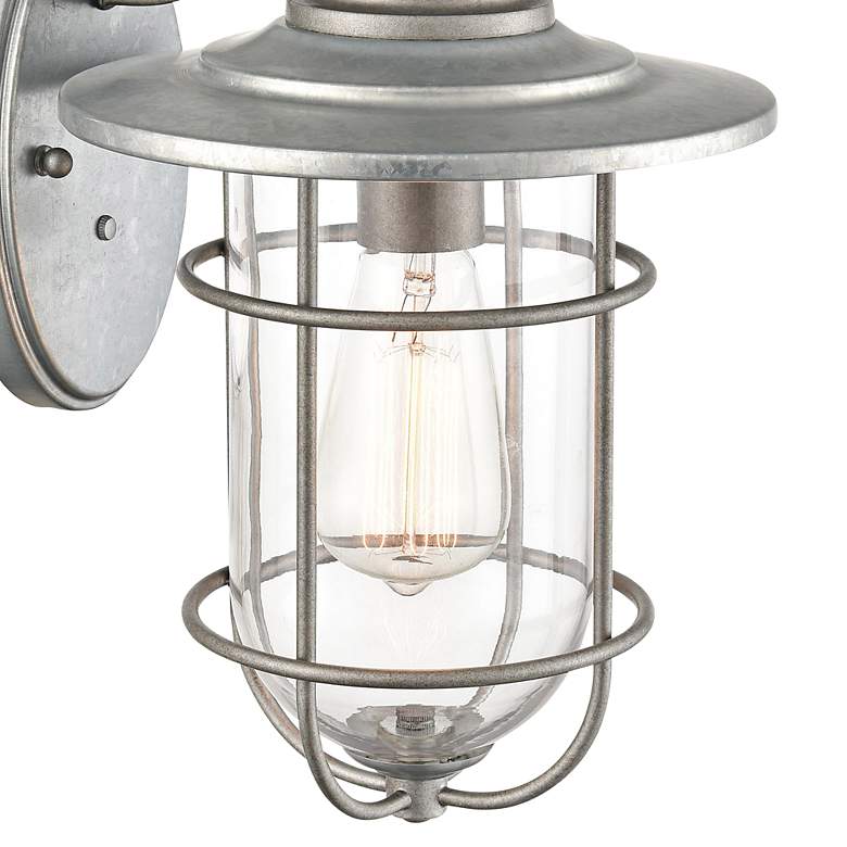 Image 2 Murray 14" High Galvanized Outdoor Wall Light more views