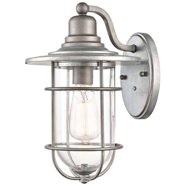 Image 3 Murray 14" High Galvanized Outdoor Wall Light more views