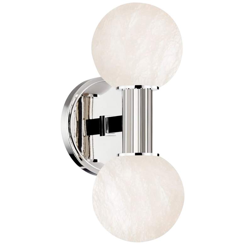 Image 1 Murray Hill 11 1/2 inch High Polished Nickel LED Wall Sconce