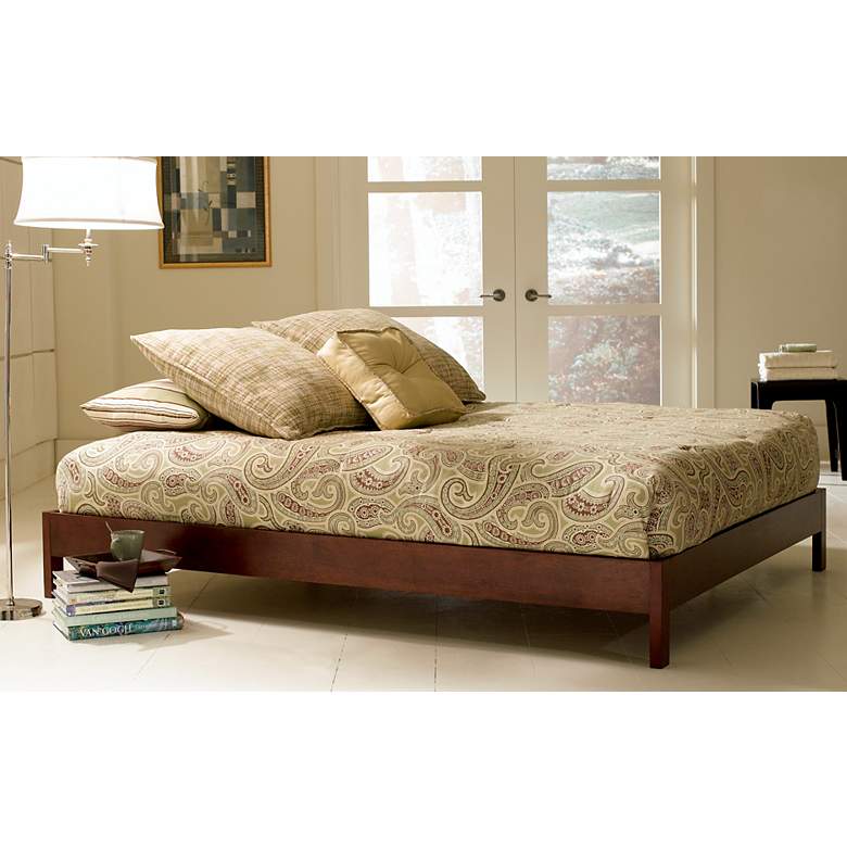 Image 1 Murray Modern Mahogany Queen Platform Bed