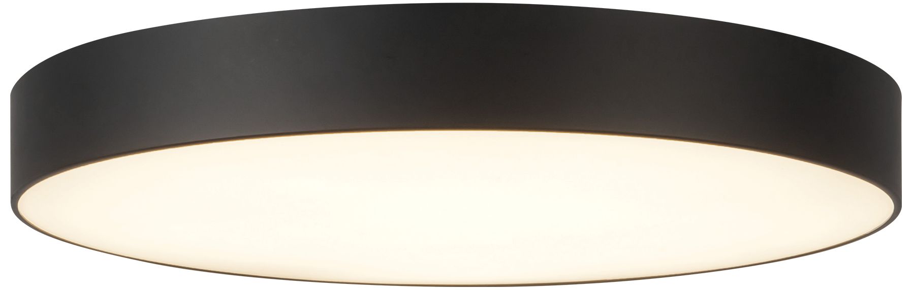 Musa 11-in Black dimmable LED Flush Mount