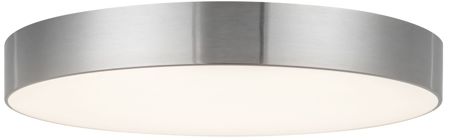 Musa 11-in Brushed Nickel dimmable LED Flush Mount