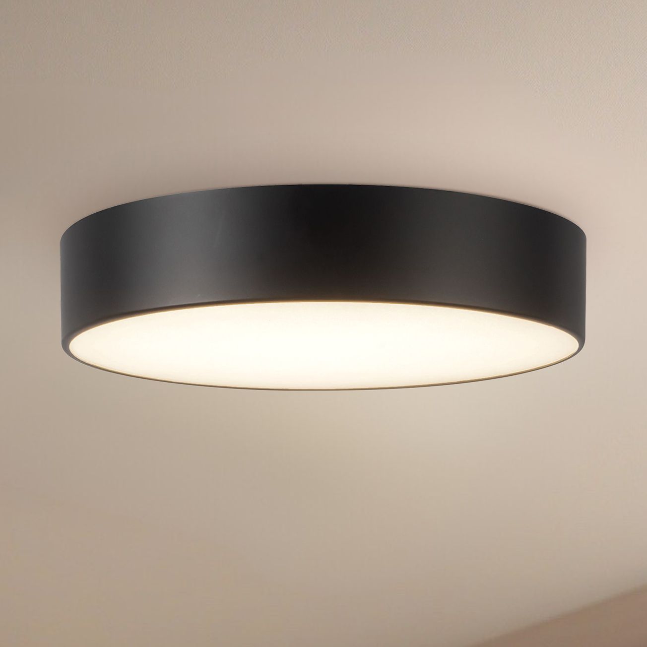 Thumbnail1 of Musa 6-in Black dimmable LED Flush Mount