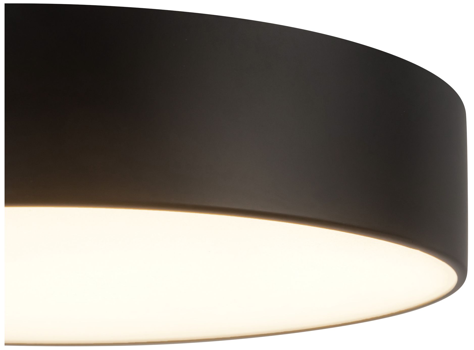 Musa 6-in Black dimmable LED Flush Mount