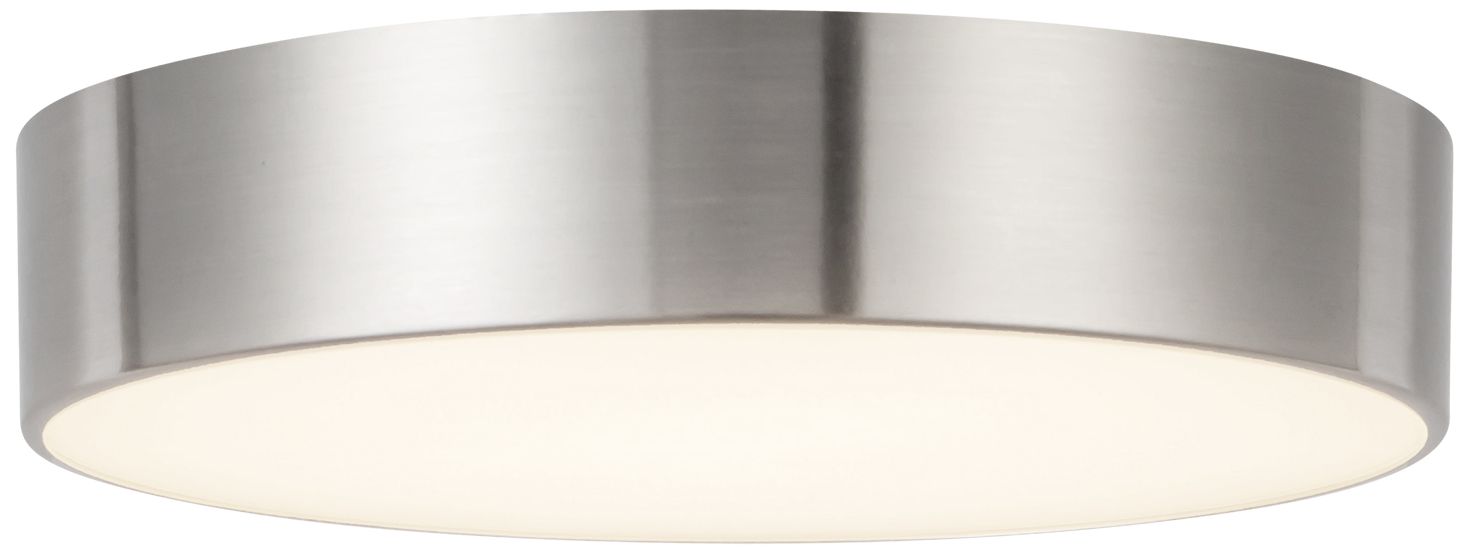 Image 2 Musa 6-in Brushed Nickel dimmable LED Flush Mount