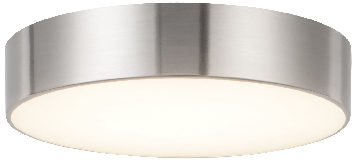 Image 4 Musa 6-in Brushed Nickel dimmable LED Flush Mount more views