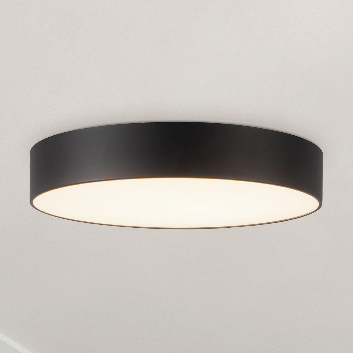 Thumbnail1 of Musa 8-in Black dimmable LED Flush Mount