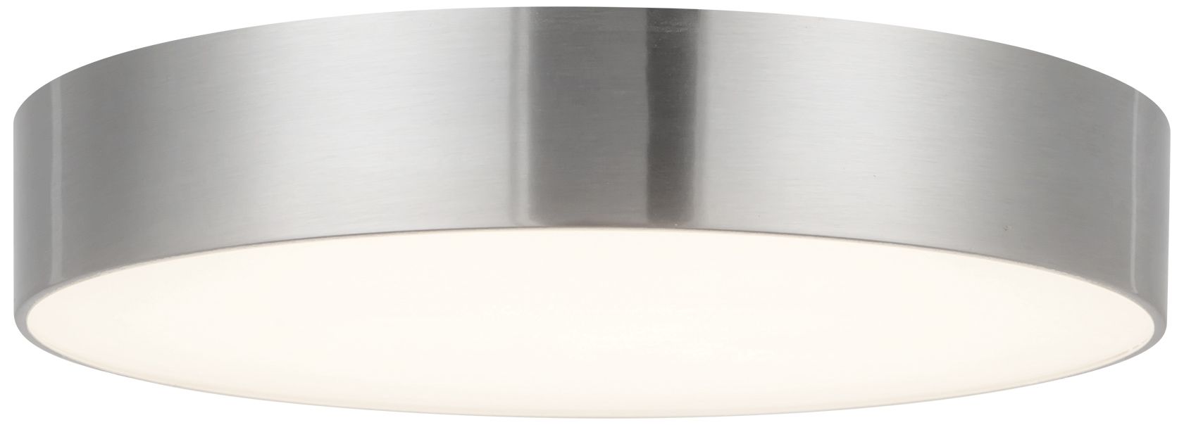 Musa 8-in Brushed Nickel dimmable LED Flush Mount