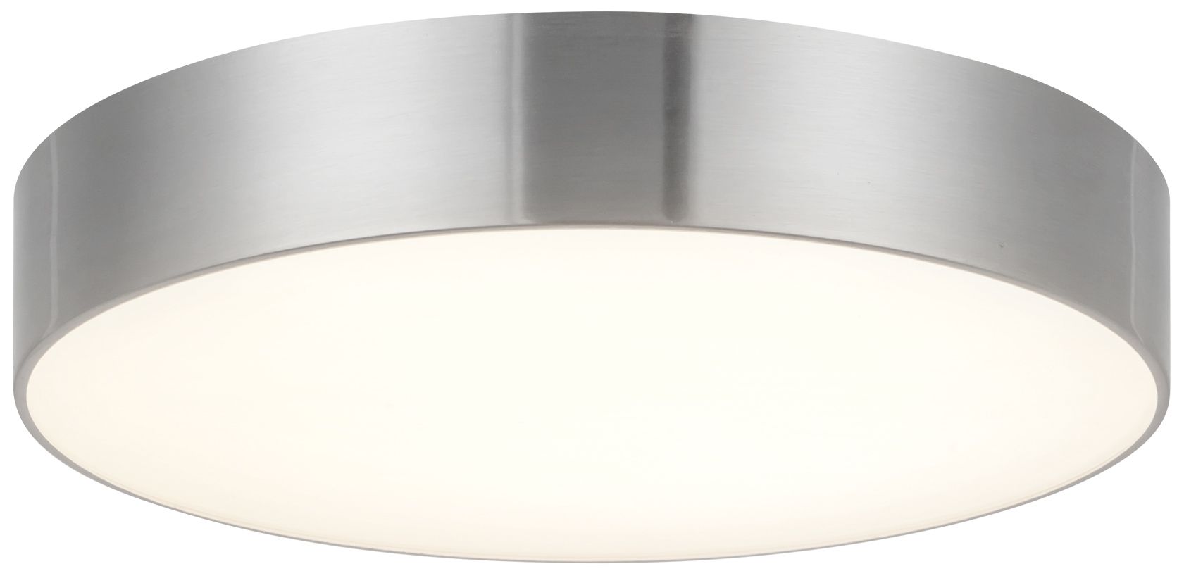 Image 4 Musa 8-in Brushed Nickel dimmable LED Flush Mount more views