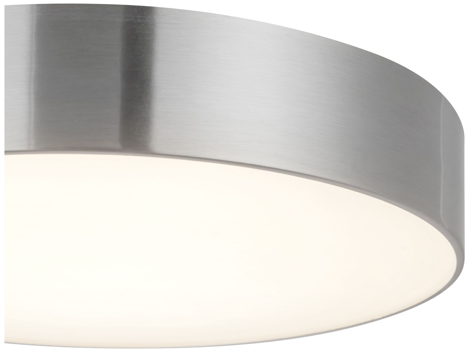 Image 5 Musa 8-in Brushed Nickel dimmable LED Flush Mount more views
