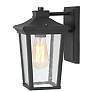 2_Muscipula 11" High Textured Black Outdoor Wall Light more views