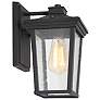 3_Muscipula 11" High Textured Black Outdoor Wall Light more views