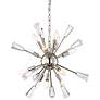Muse 12-Light 24 Inch Polished Nickel Rock Crystal Sputnik Chandelier