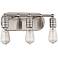 Muse Collection 14 1/4"W Brushed Nickel 3-Light Bath Light