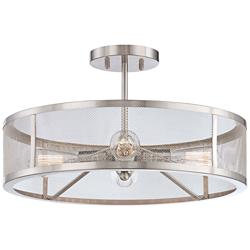 Muse Collection 4-Light Brushed Nickel Ceiling Light