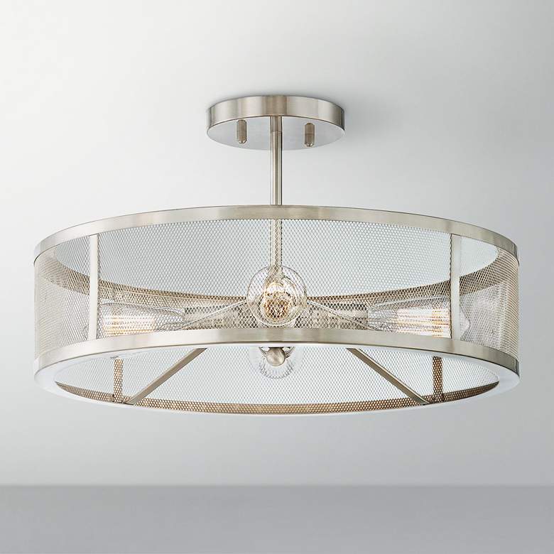 Image 1 Muse Collection 4-Light Brushed Nickel Ceiling Light