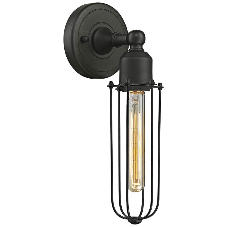 Image 1 Muselet 13" High Oil-Rubbed Bronze T Wall Sconce