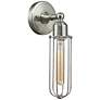 Muselet 13" High Satin Brushed Nickel T Wall Sconce