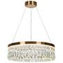 1_Musesonce 1-Light LED Crystal Drum Chandelier