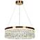 Musesonce 1-Light LED Crystal Drum Chandelier