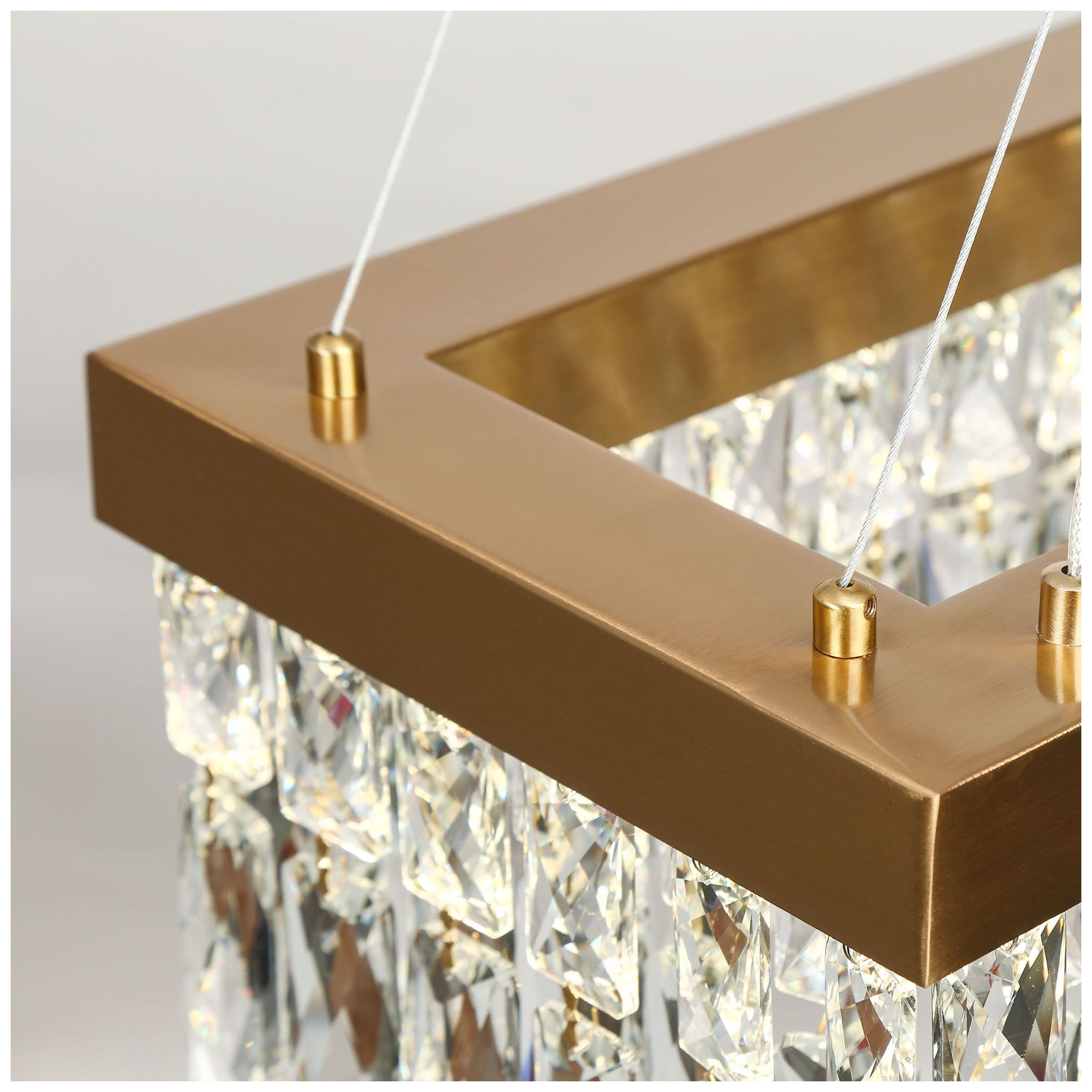 Image 4 Musesonce 1-Light LED Crystal Island Chandelier more views