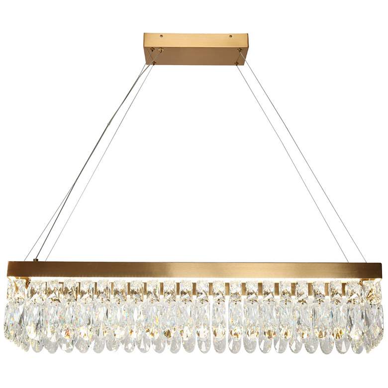 Image 1 Musesonce 36 1/4" Wide Plating Brass LED Island Chandelier