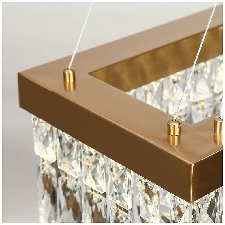 Image 4 Musesonce 36 1/4" Wide Plating Brass LED Island Chandelier more views