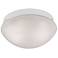 Mushroom 10" Wide 2-Light Flush Mount - White