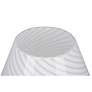 5_Mushroom 7.13" High White Striped Glass Table Lamp more views
