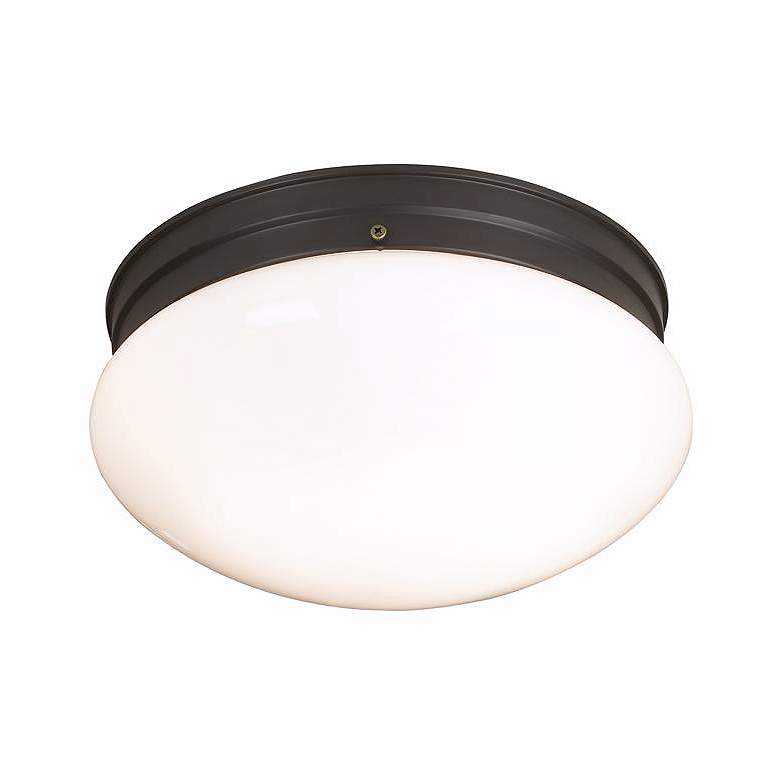 Image 1 Mushroom Bronze 10 7/8" Wide Ceiling Light Fixture