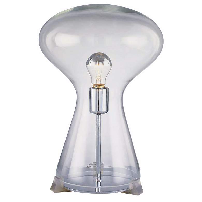 Image 1 Mushroom Clear Glass Desk Lamp