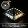 Muskoka 1 3/4" High Black Solar LED Post/Path/Dock Light
