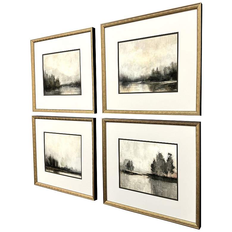 Image 3 Muted Horizons 23"W x 20"H Framed Art - Set of 4 more views