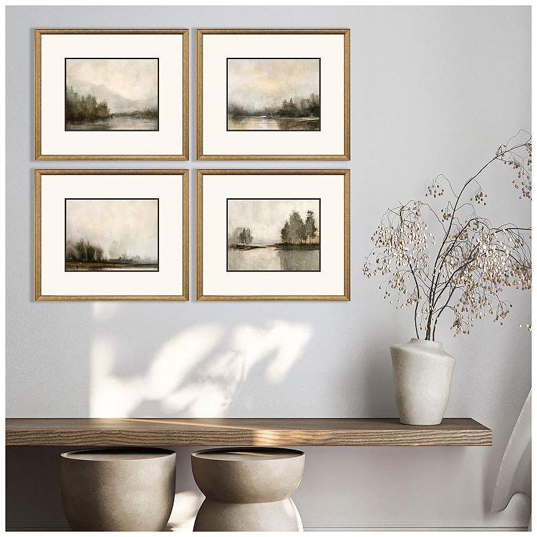 Image 5 Muted Horizons 23"W x 20"H Framed Art - Set of 4 more views