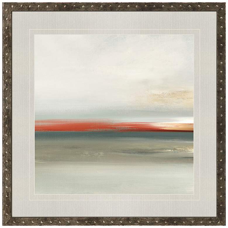 Image 1 Muted Scape I 32" Square Giclee Framed Wall Art