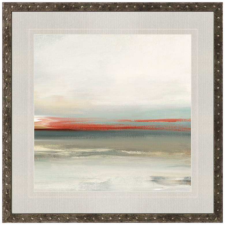 Image 1 Muted Scape II 32" Square Giclee Framed Wall Art
