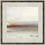 Muted Scape II 32" Square Giclee Framed Wall Art