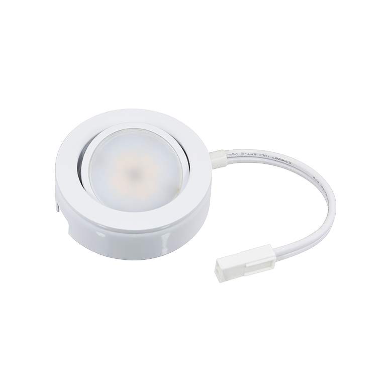 Image 2 MVP White Under Cabinet LED 3-Puck Light Plug-In Kit more views