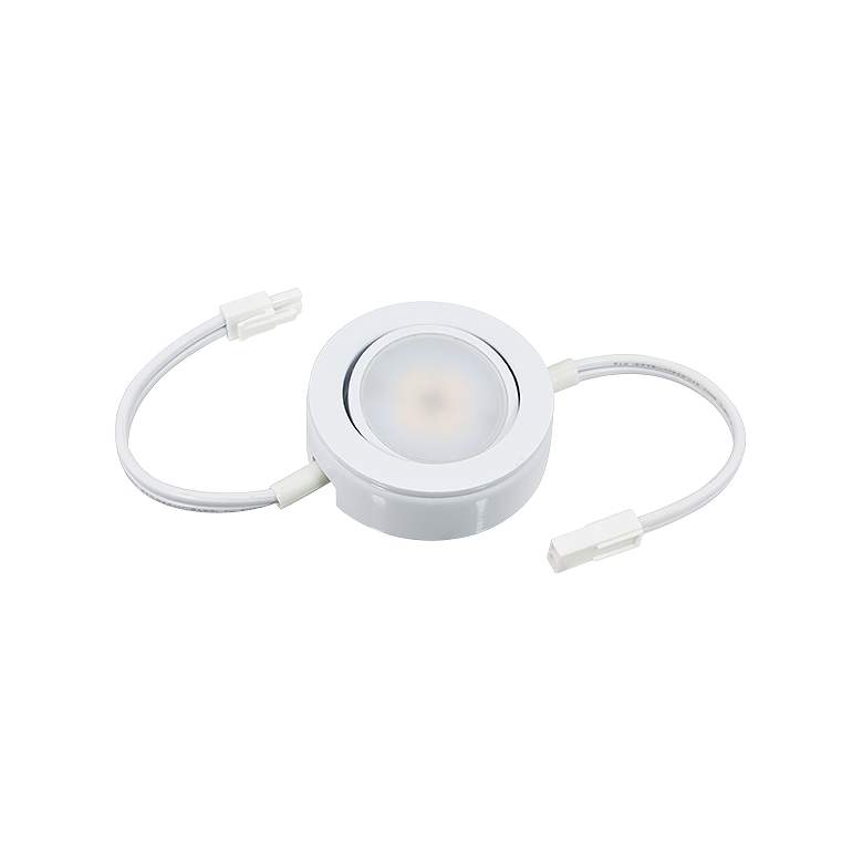 Image 3 MVP White Under Cabinet LED 3-Puck Light Plug-In Kit more views