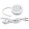 MVP White Under Cabinet LED Single Puck Light Plug-In Kit