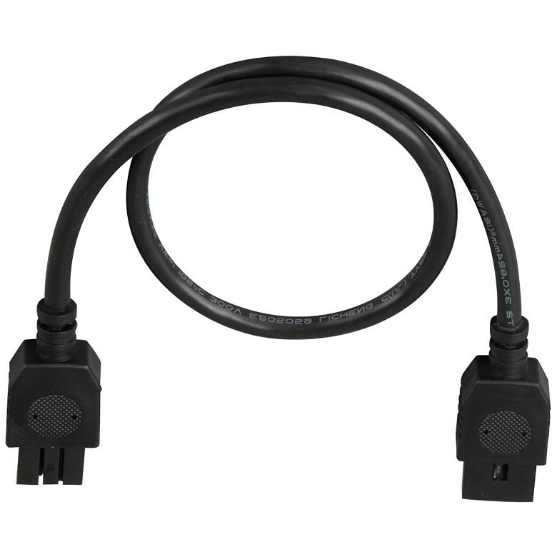Image 1 MXInterLink4 Black 24" Under Cabinet Light Connector Cord